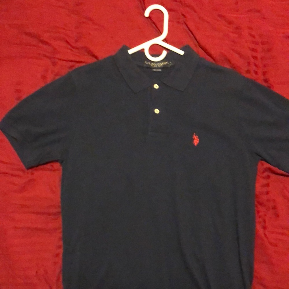 Worn once, navy Ralph Lauren polo, Navy, $25